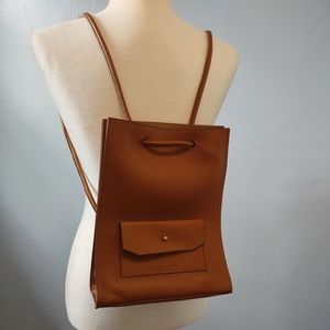 Marloe Martina Small Brown Leather Hand Made Satchel Bag Cross Body Simple